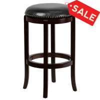 Flash Furniture TA-68929-CA-GG Wood Bar Height Stool in Black Cappuccino